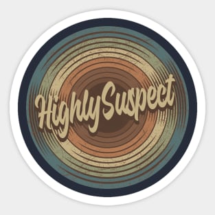 Highly Suspect Vintage Vinyl Sticker